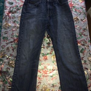 Armani collezioni blue straight leg jeans